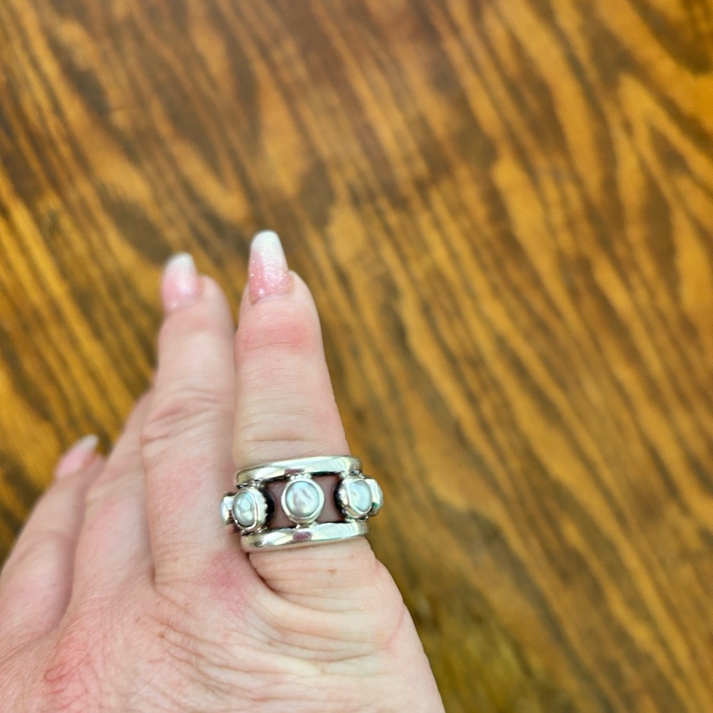 Sundance Sterling Sliver & Pearl Ring